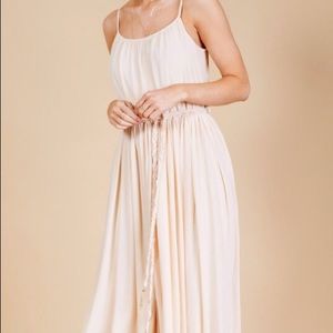 Belted maxi dress