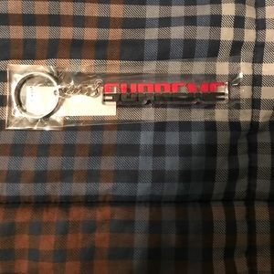 Supreme FW17 Black/Red Keychain