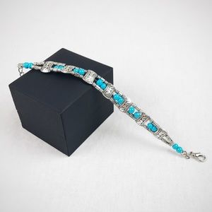 💙Turquoise Beaded Adjustable Bracelet New