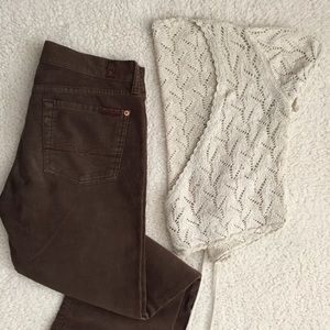 Seven for all Mankind Corduroy Bootcut Pants