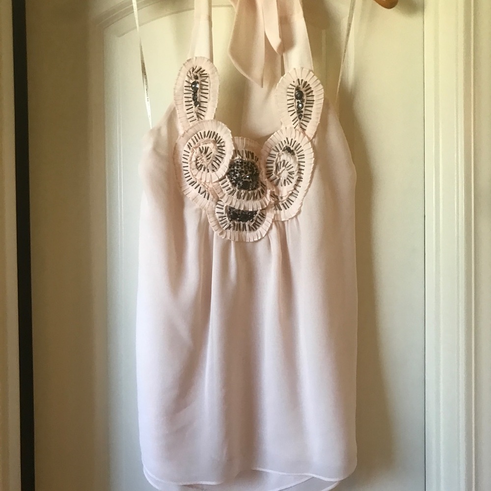 MM couture halter top with neck detailing