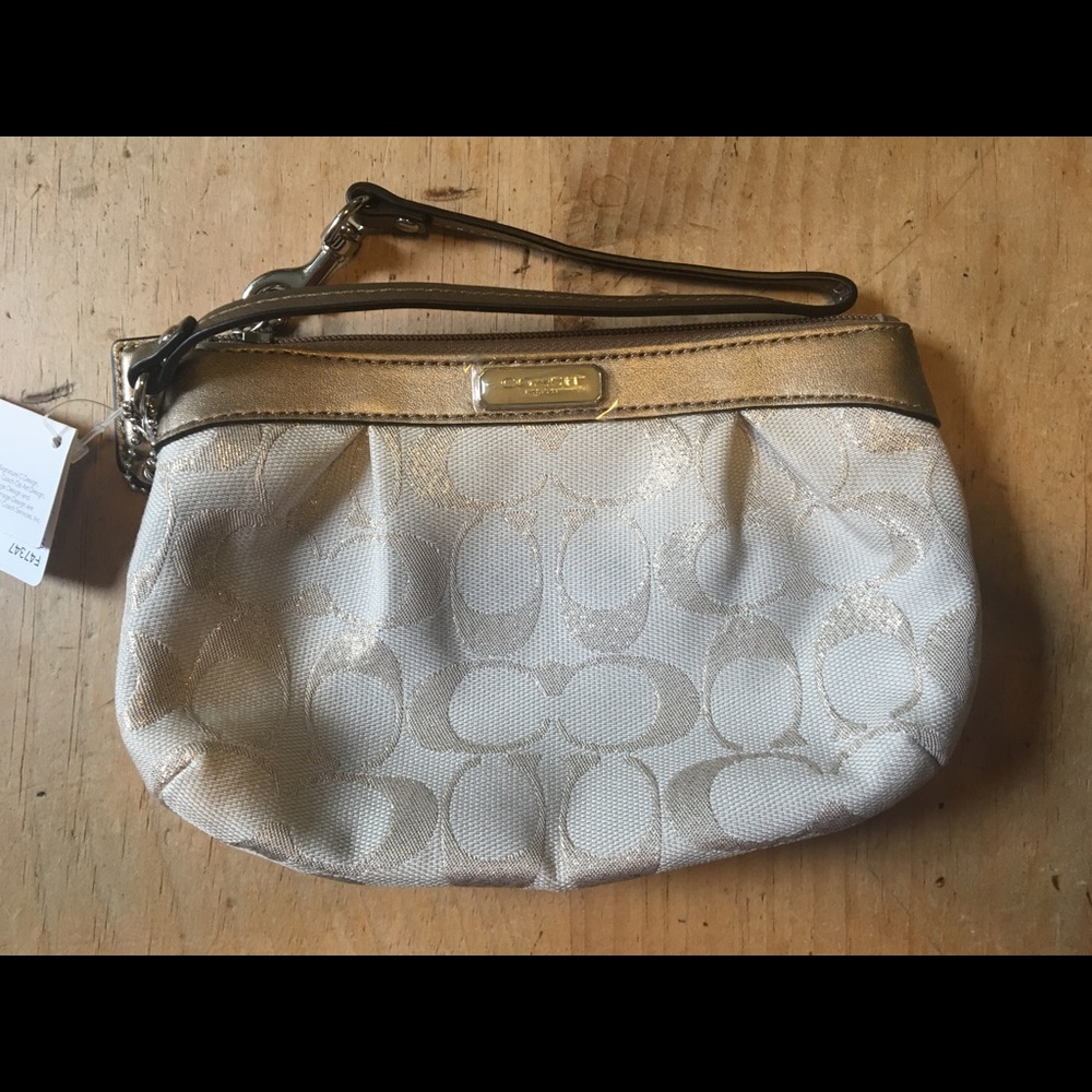 Coach Signature Wristlet