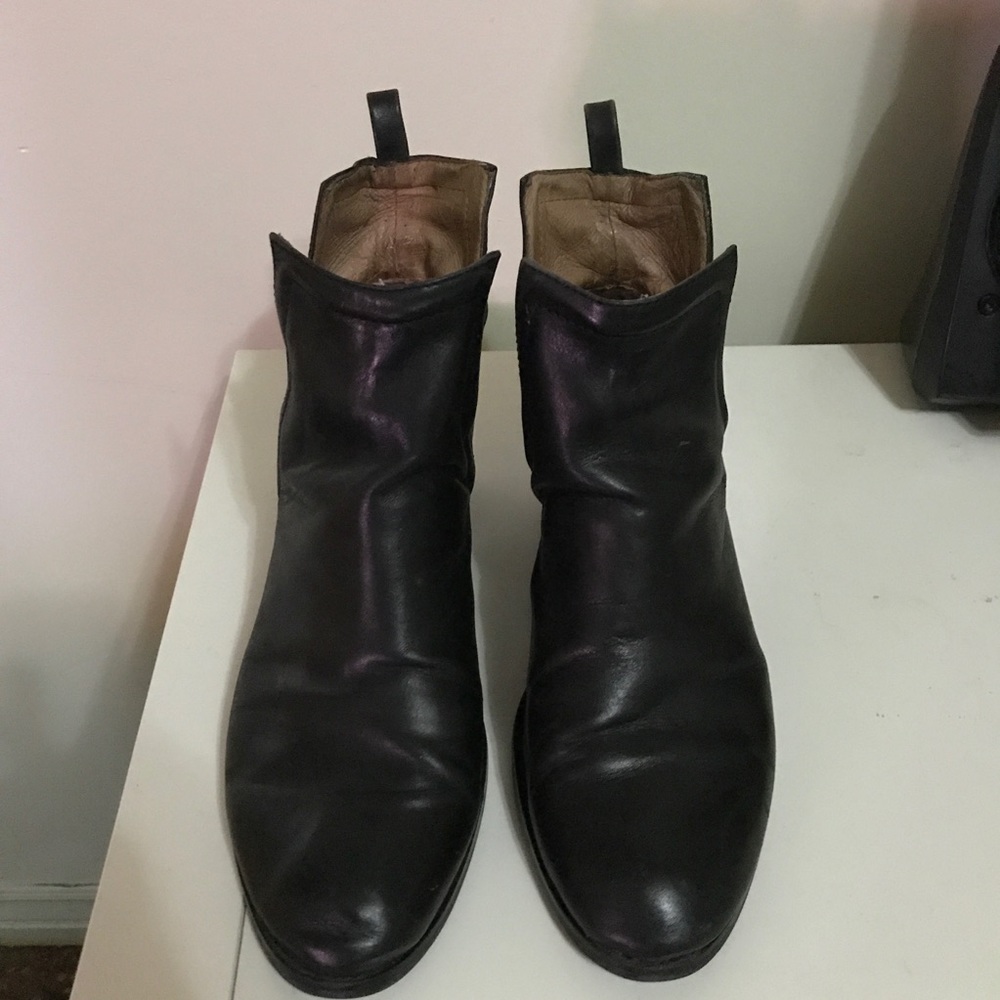 Jeffrey Campbell Black Leather Oriley Booties - Picture 3 of 6