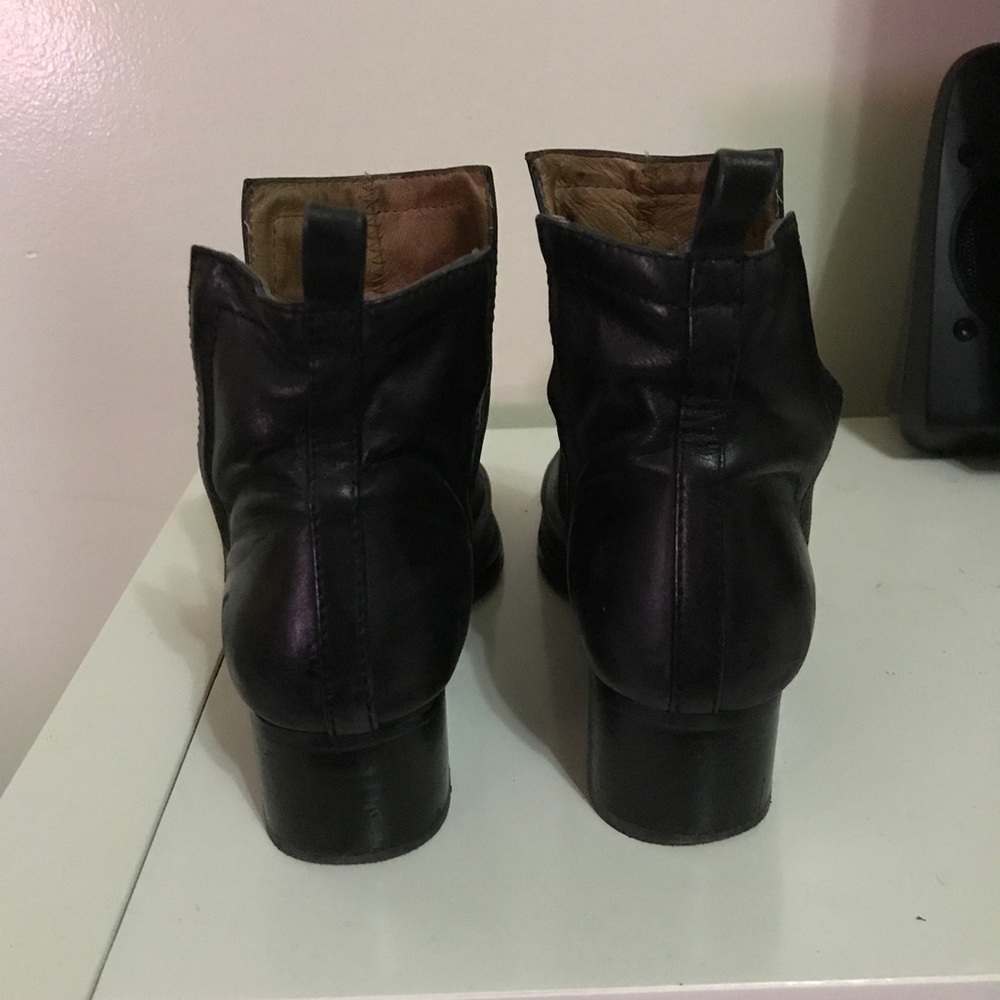 Jeffrey Campbell Black Leather Oriley Booties - Picture 5 of 6