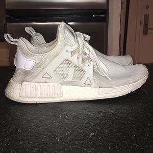 Adidas NMD_XR1 Primeknit Triple White..RARE!