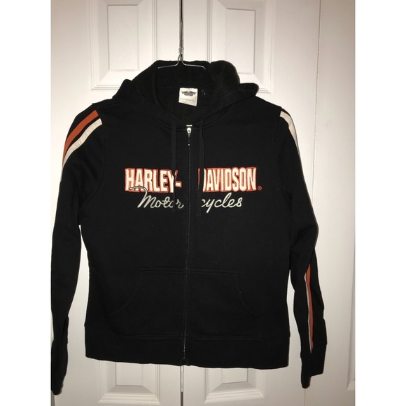 harley davidson zip up hoodie womens