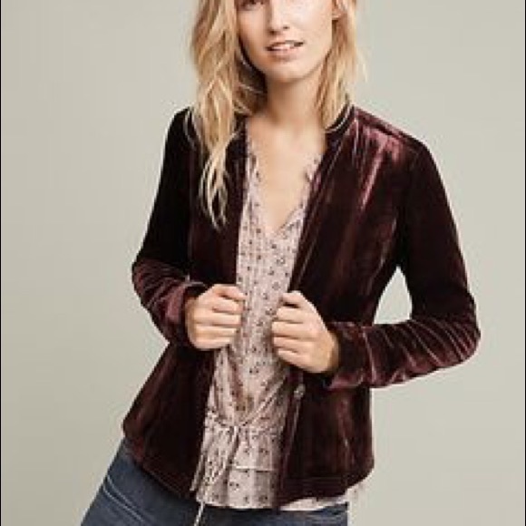 Soft chocolate-brown velvet jacket DONATED! - Picture 4 of 5