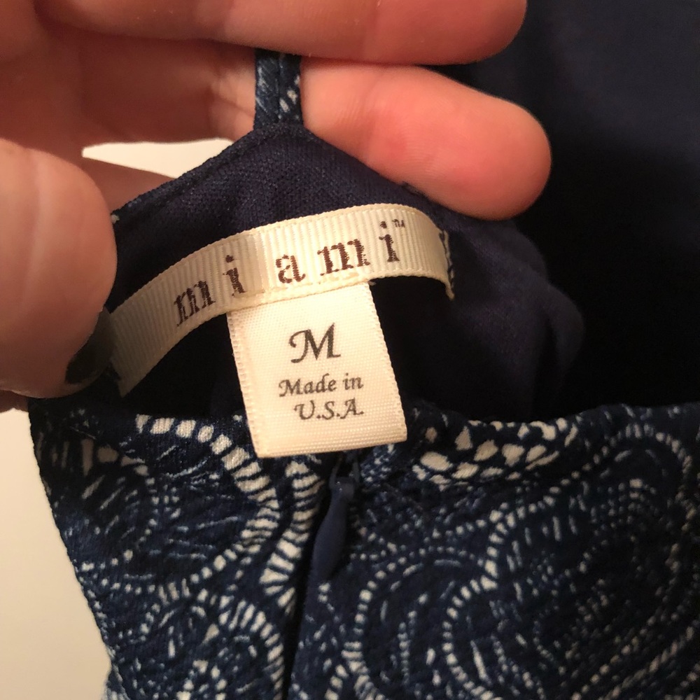 Francesca’s Miami navy & white paisley dress. - Picture 7 of 8