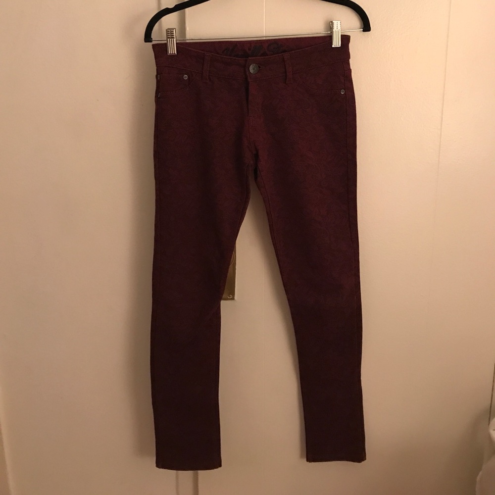 Burgundy jegging