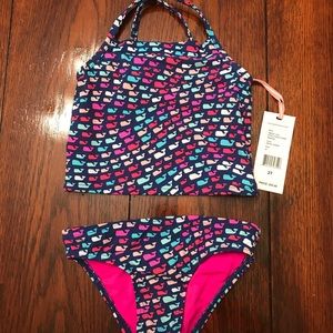 Vineyard vines 2 piece girls swimsuit