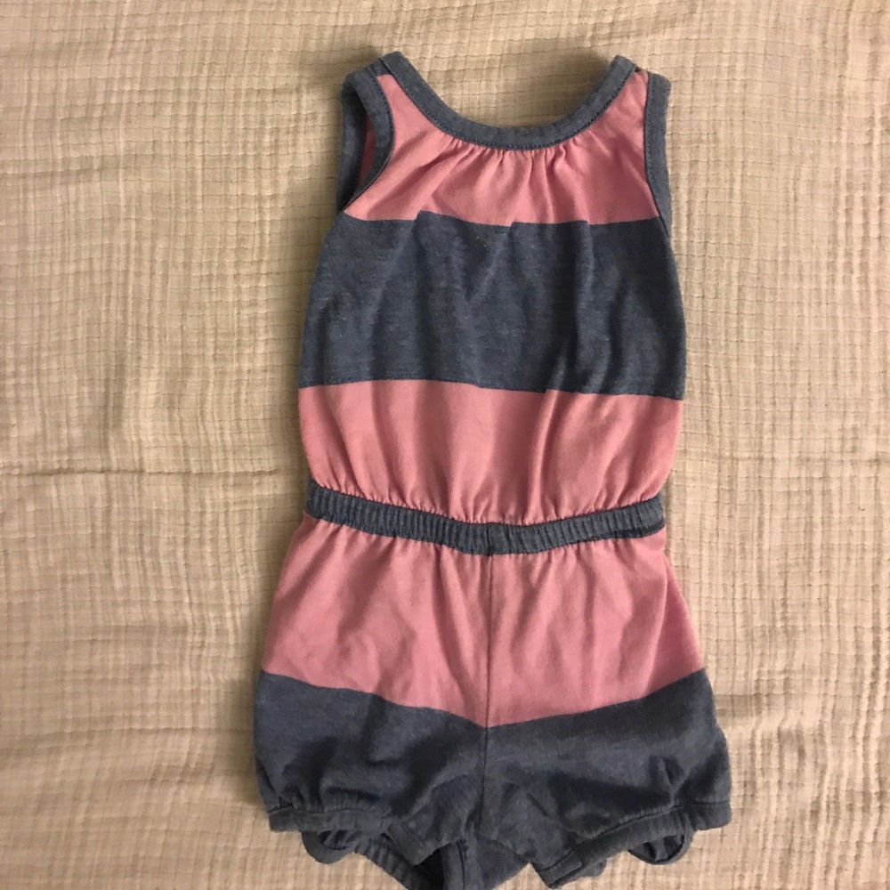 3-6 month old navy romper