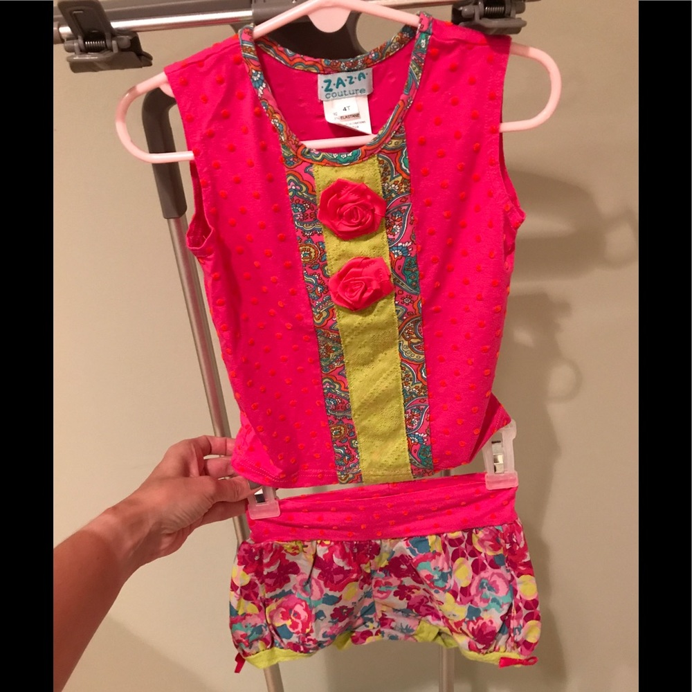 4T 2 piece set Zaza Couture