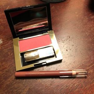 Estée Lauder blush and lip liner
