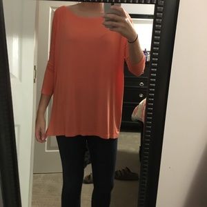 Creamsicle piko 3/4 sleeve