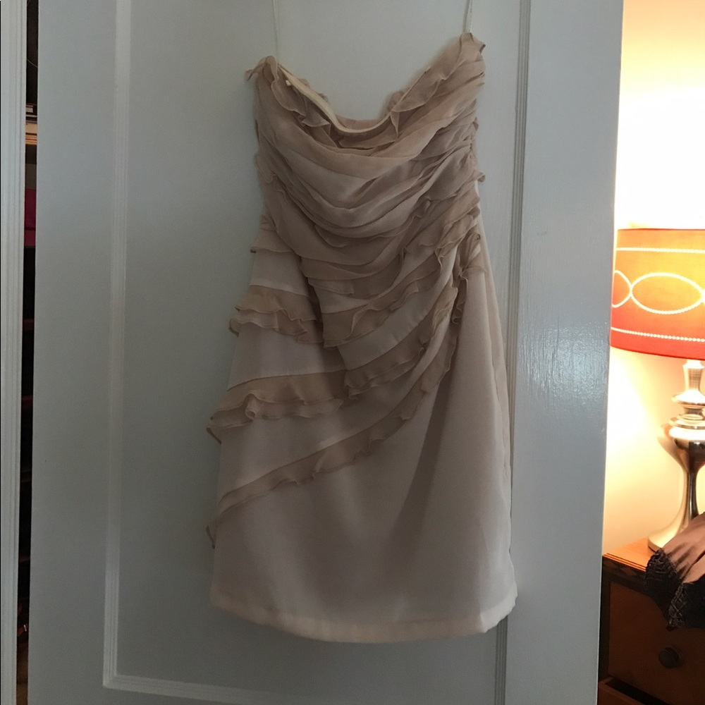 MM Couture blush/tan dress