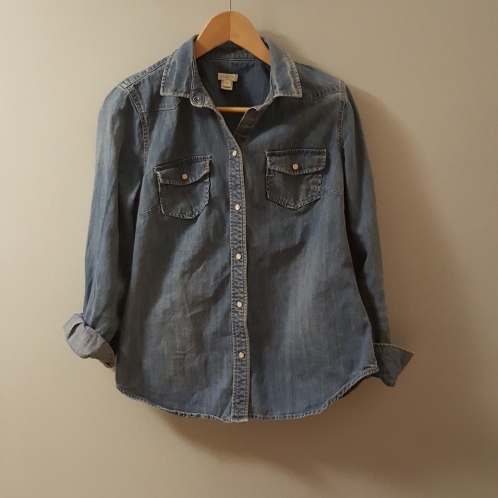 J Crew Factory Denim Shirt