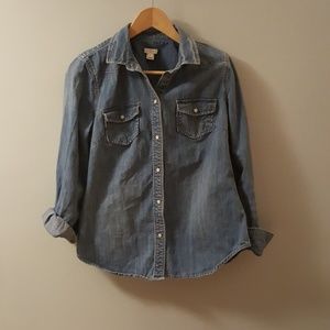 J Crew Factory Denim Shirt