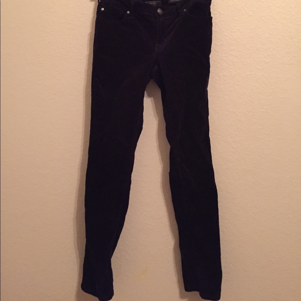 Black corduroy pants