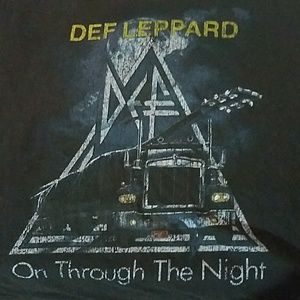 DEF LEPPARD ON THROUGH THE NIGHT TEE