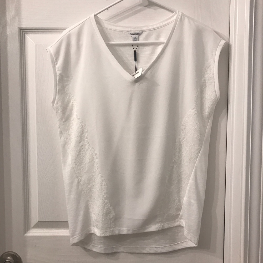 Calvin Klein white top NWT