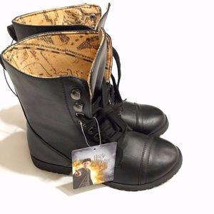 Harry Potter Women's Marauder's Map Combat Boots