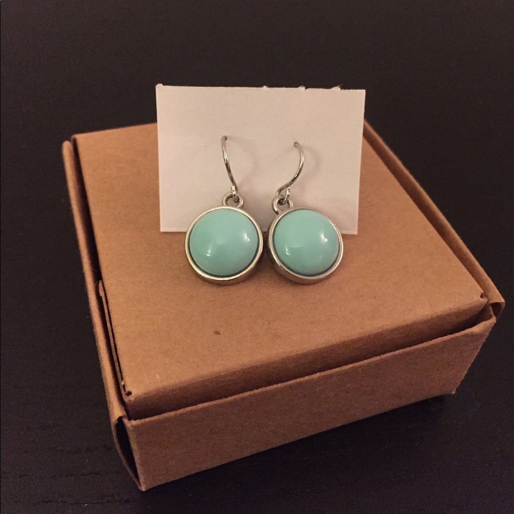 Turquoise & Silver Dangle Earrings