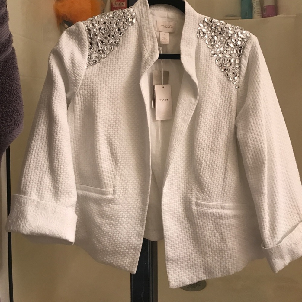 Chico’s Rhinestone Blazer- NWT