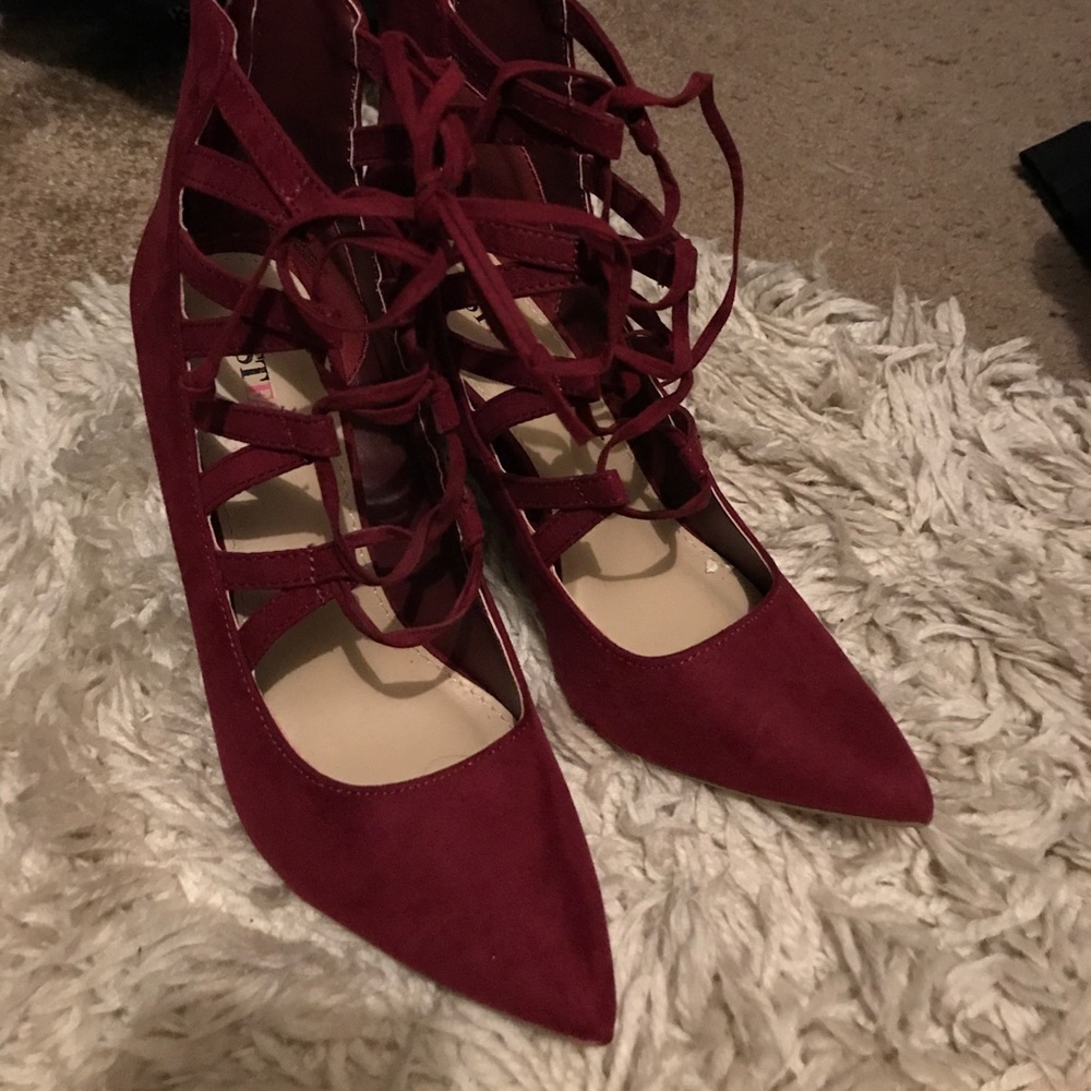Burgundy heels