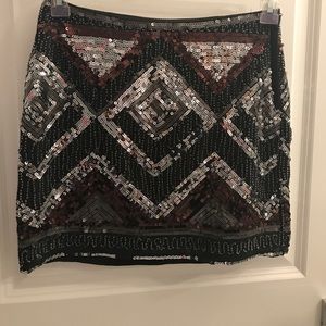 Sequin Mini Skirt