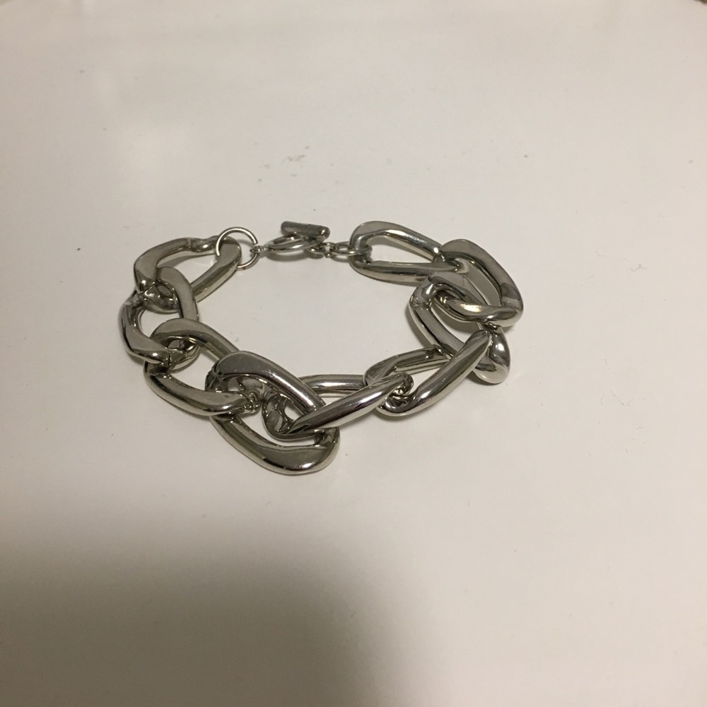 Silver chain bracelet