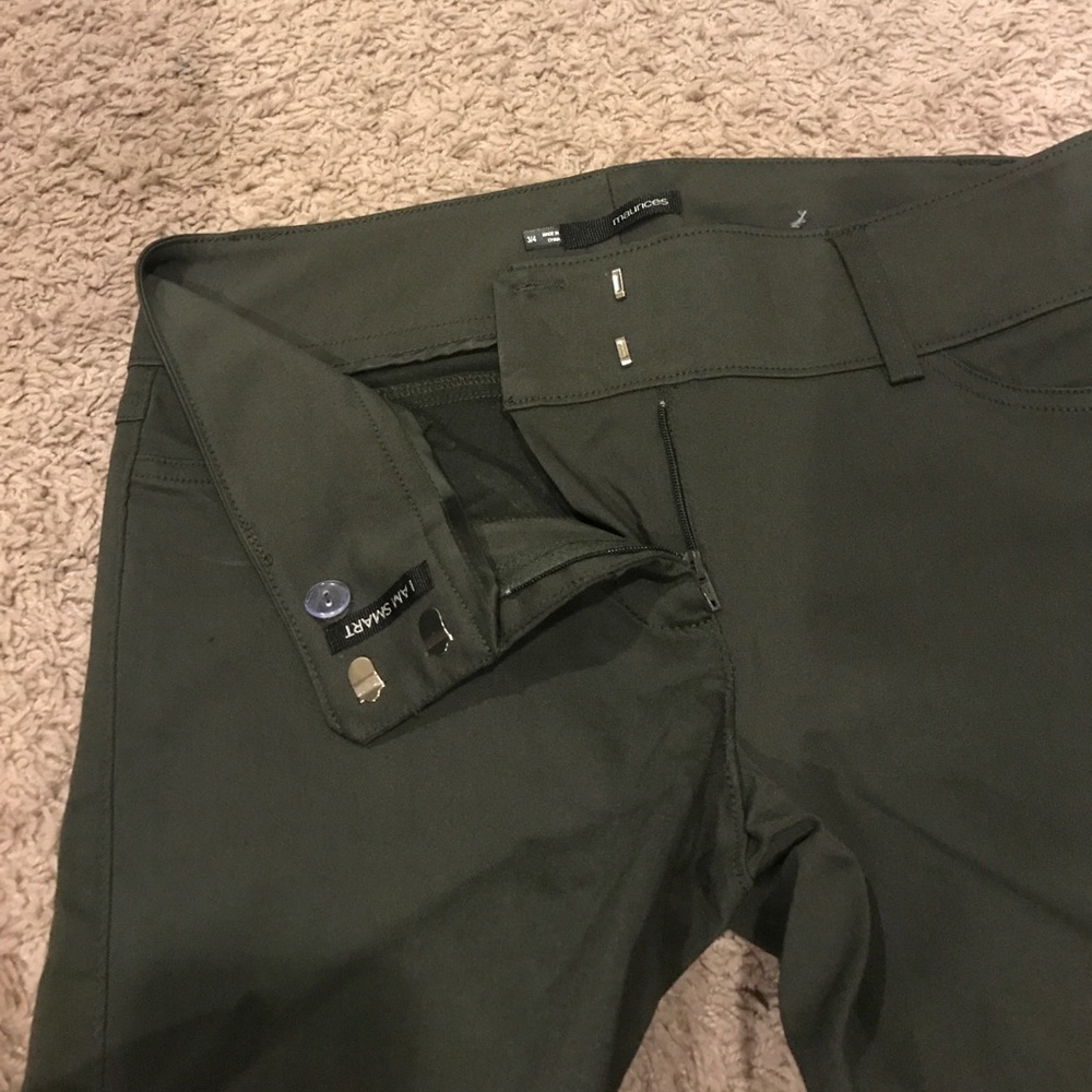 Dark Army Green Maurices Dress Capris