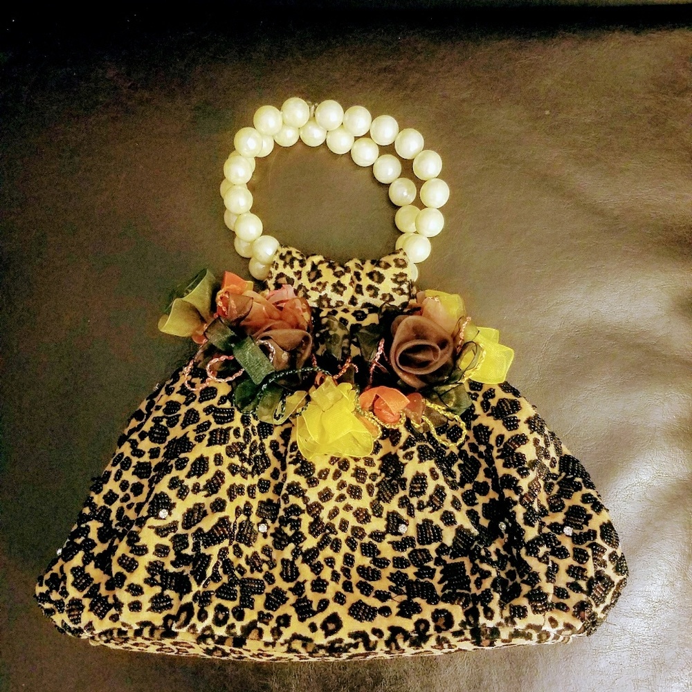 One-of-a-kind Handmade Animal Print Purse Handbag