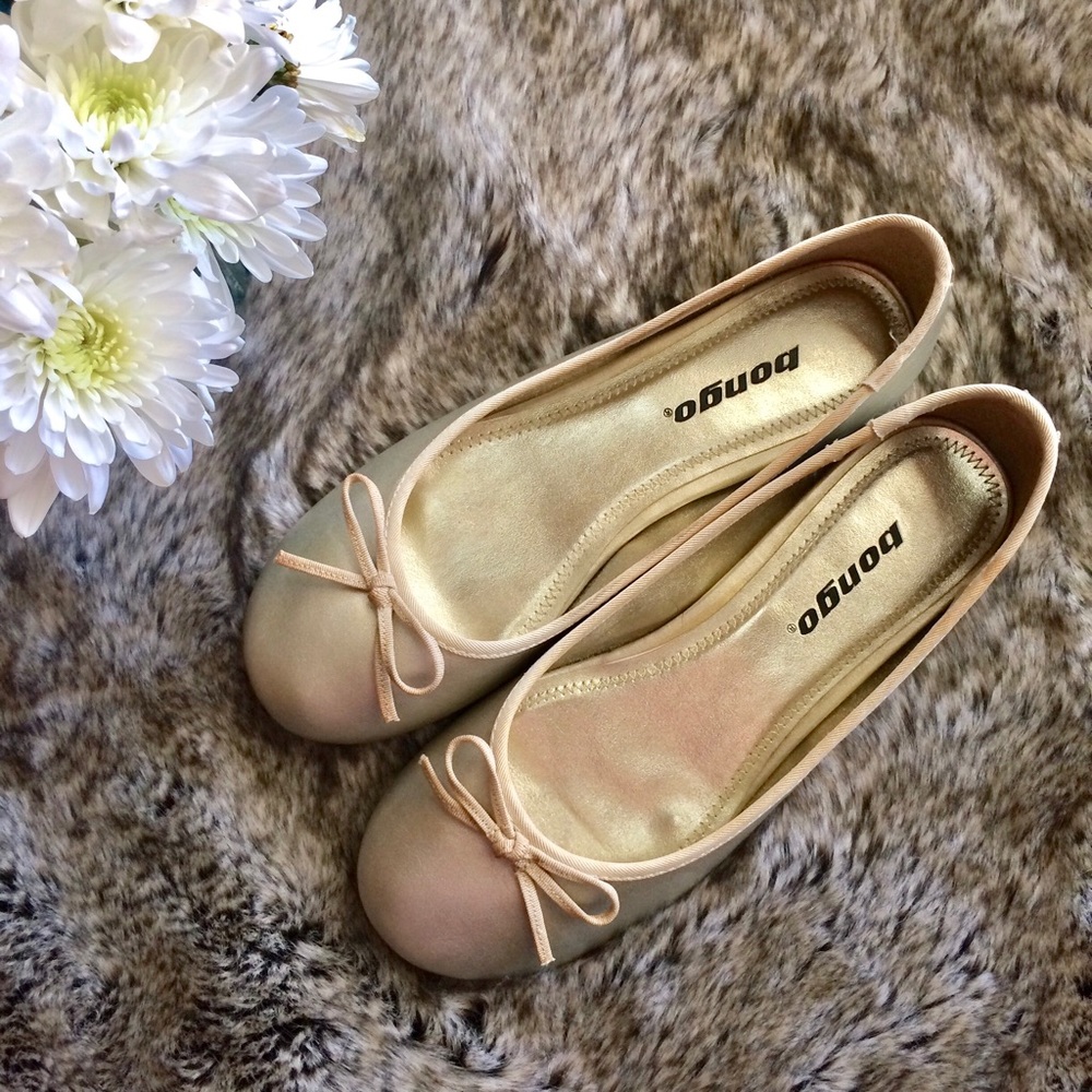 Bongo Gold Ballet Flats size 7.5