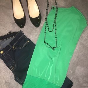 Express Green Top
