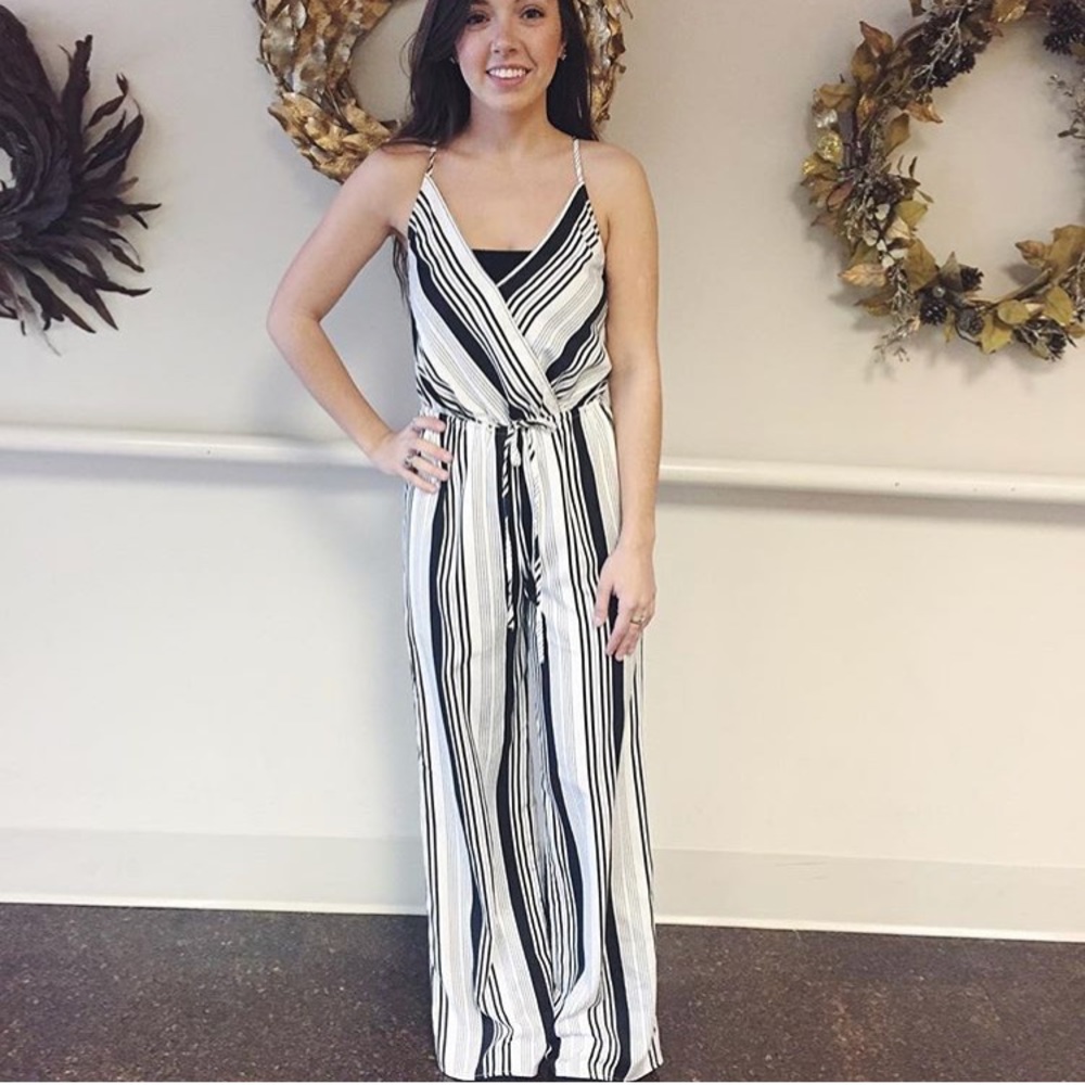 Striped jumpsuit