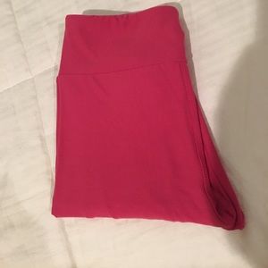 LuLaRoe leggings hot pink