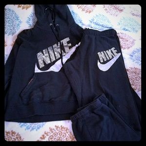 Nike black sequin suite ❤