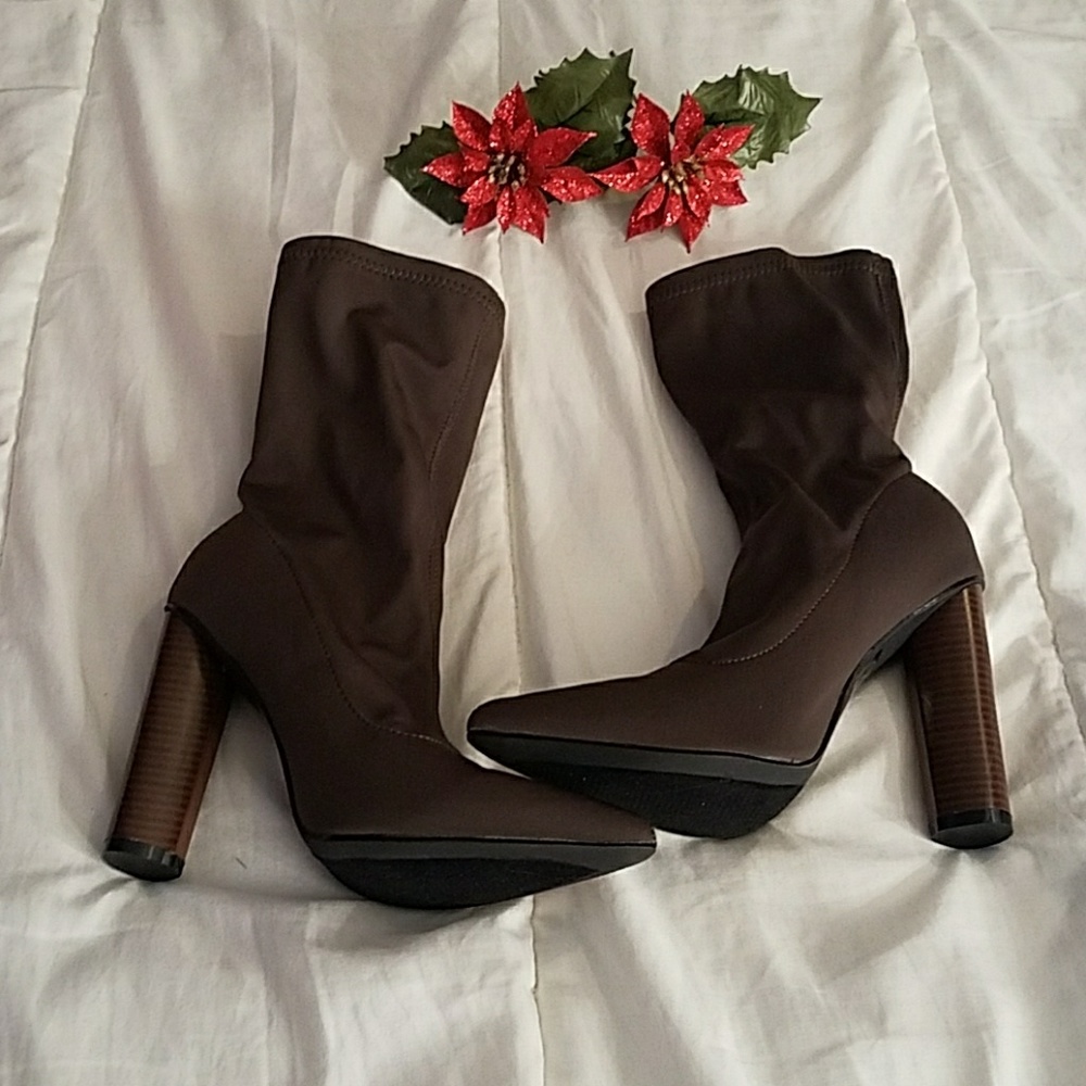 Olive Boot Heels