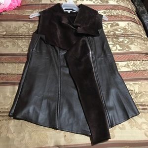 Leather vest
