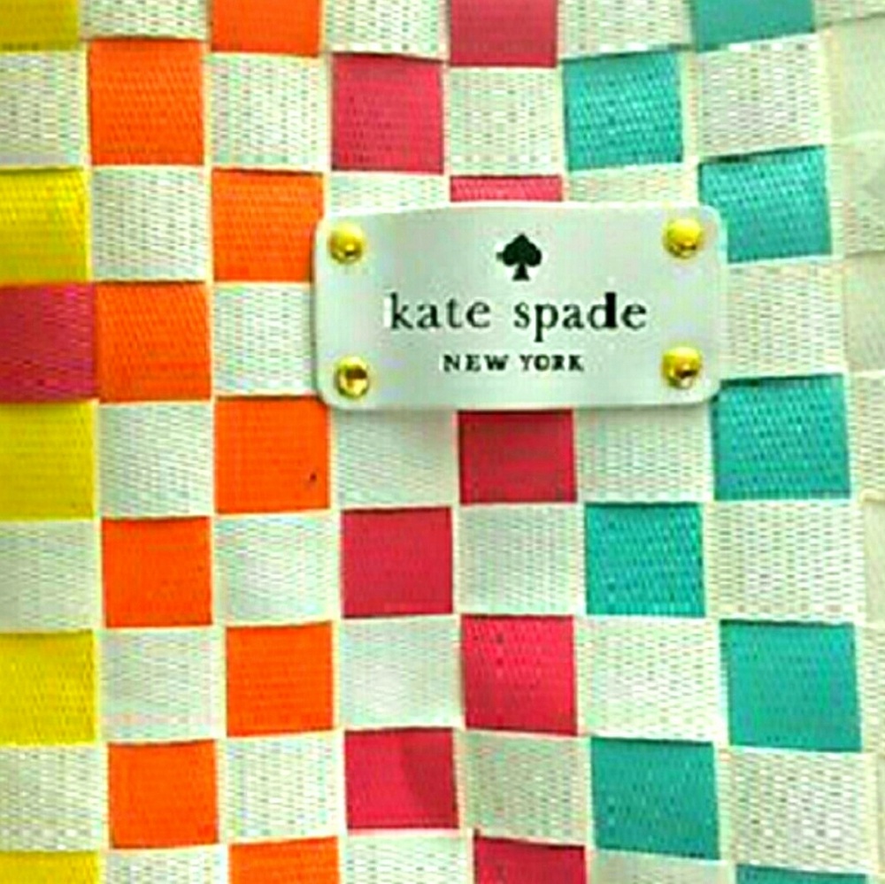 Kate Spade Multi-Colored Woven Large Tote