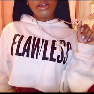 “Flawless” cropped hoodie