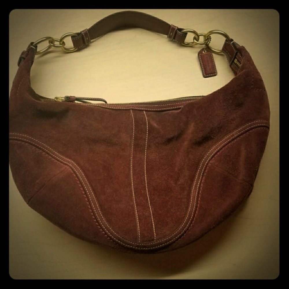 Coach Suede Large Hobo purse