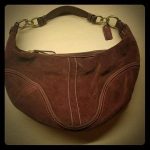 Coach Suede Large Hobo purse