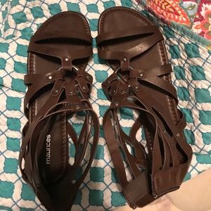 Maurice’s Dark Brown Sandals-NEVER WORN