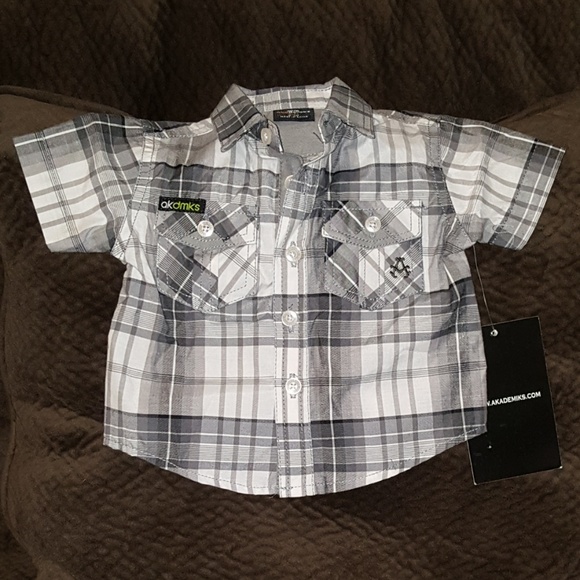 Akademiks Baby Boy Buttondown, Size 0-3 Months. - Picture 1 of 4