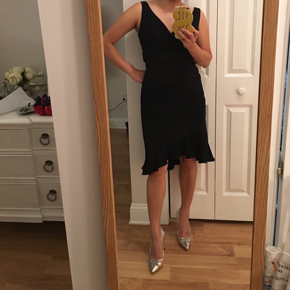 Nine west black dress size 8