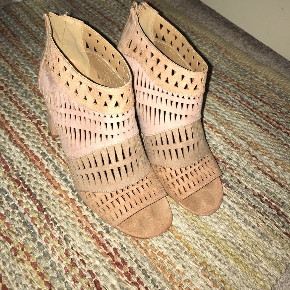 Suede heels