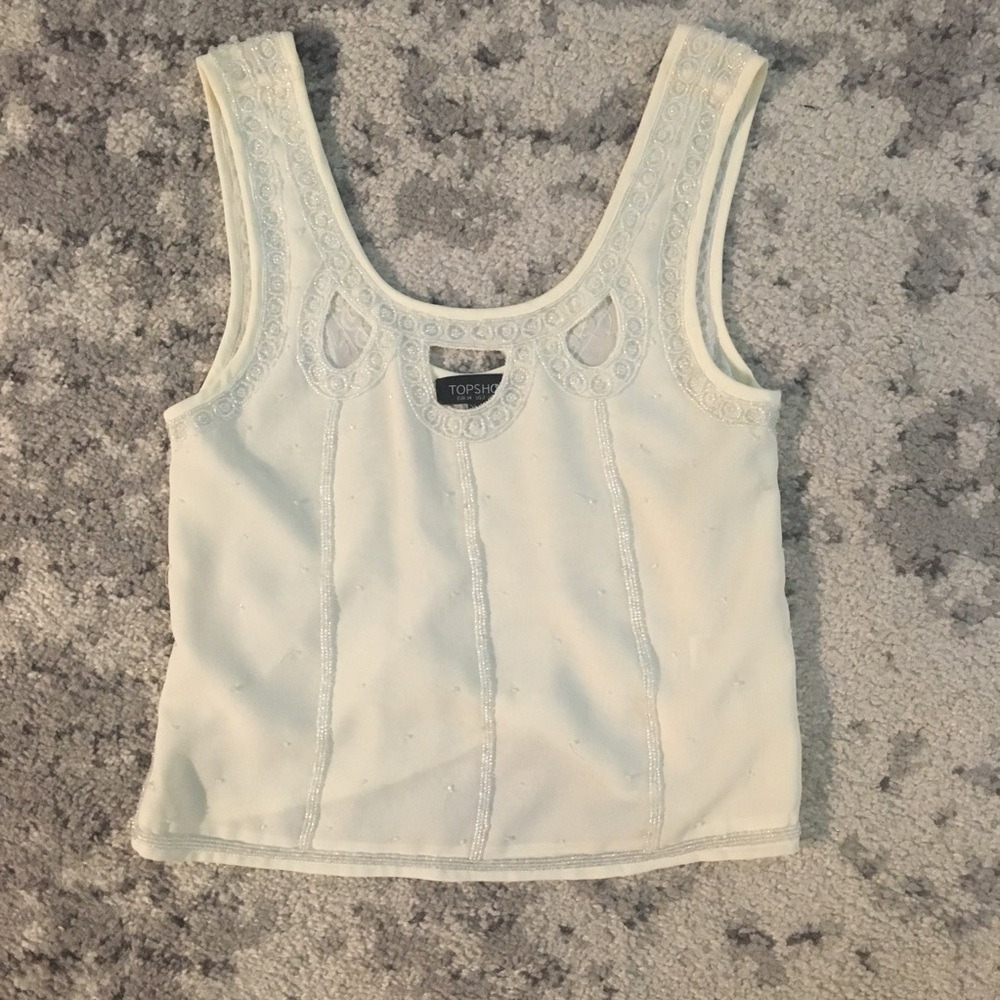 Embellished crop top