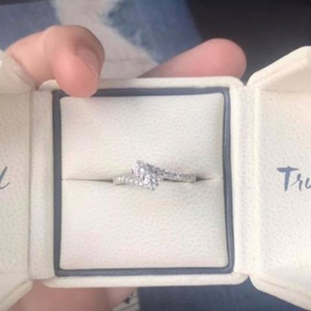 Ever Us 14K White-Gold Interlocking Ring