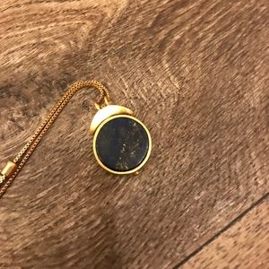 Madewell blue stone necklace w/ adjustable length